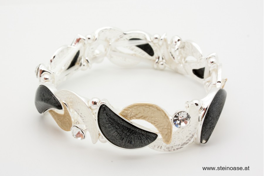 Armband  Gold/Grau/Silber